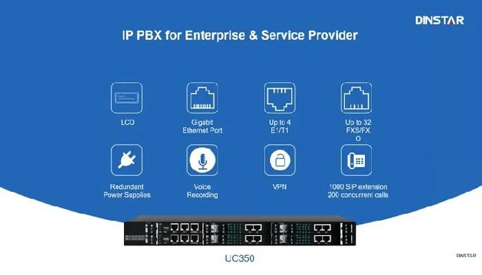 PASANG IP PBX DINSTAR 1 IP PBX Dinstar UC350
